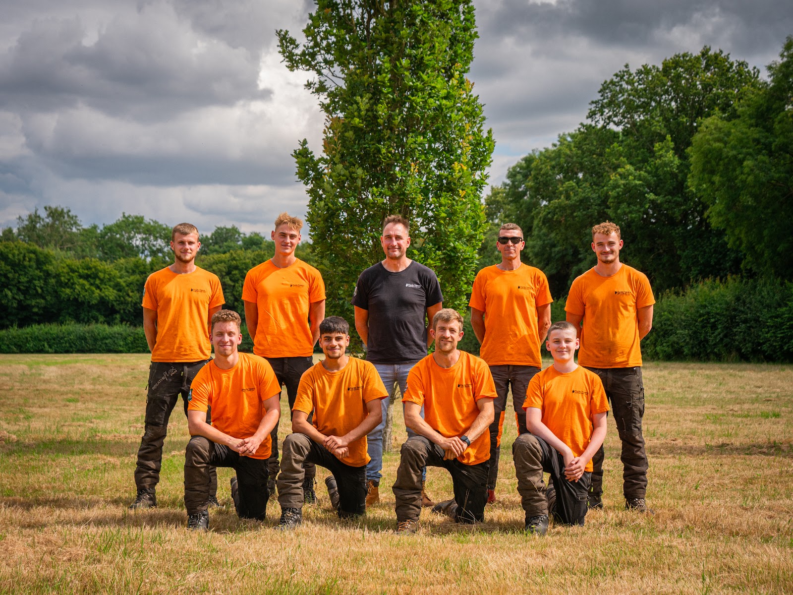 The Franks Forestry crew — the qualified team who turn up and do the work.